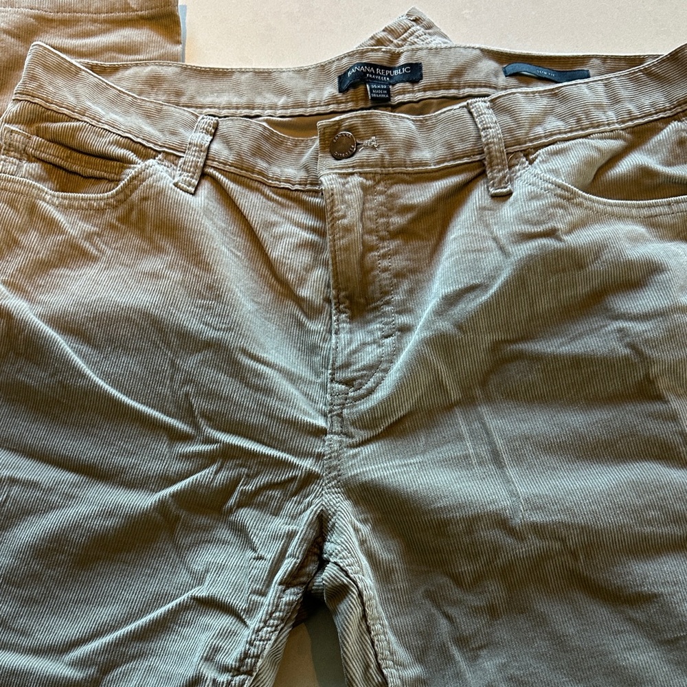 Banana Republic Beige Corduroy Trousers